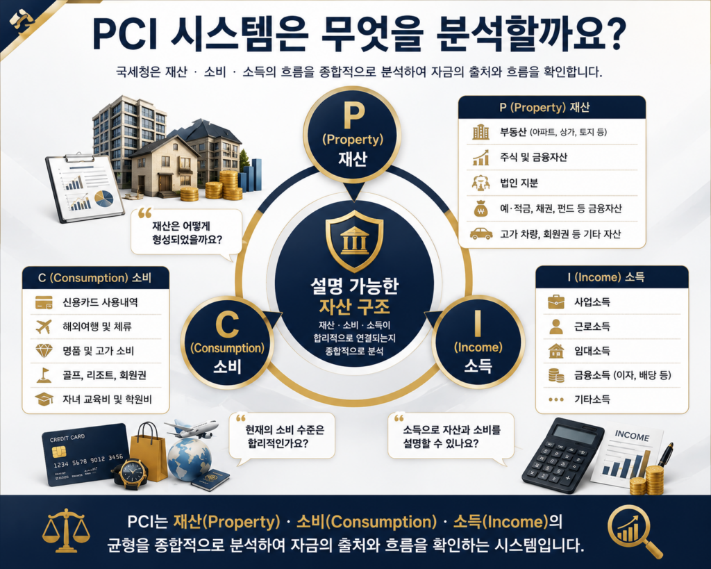 PCI 시스템이 분석하는 Property·Consumption·Income 구조
