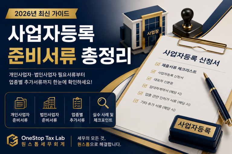 사업자등록 준비서류 총정리