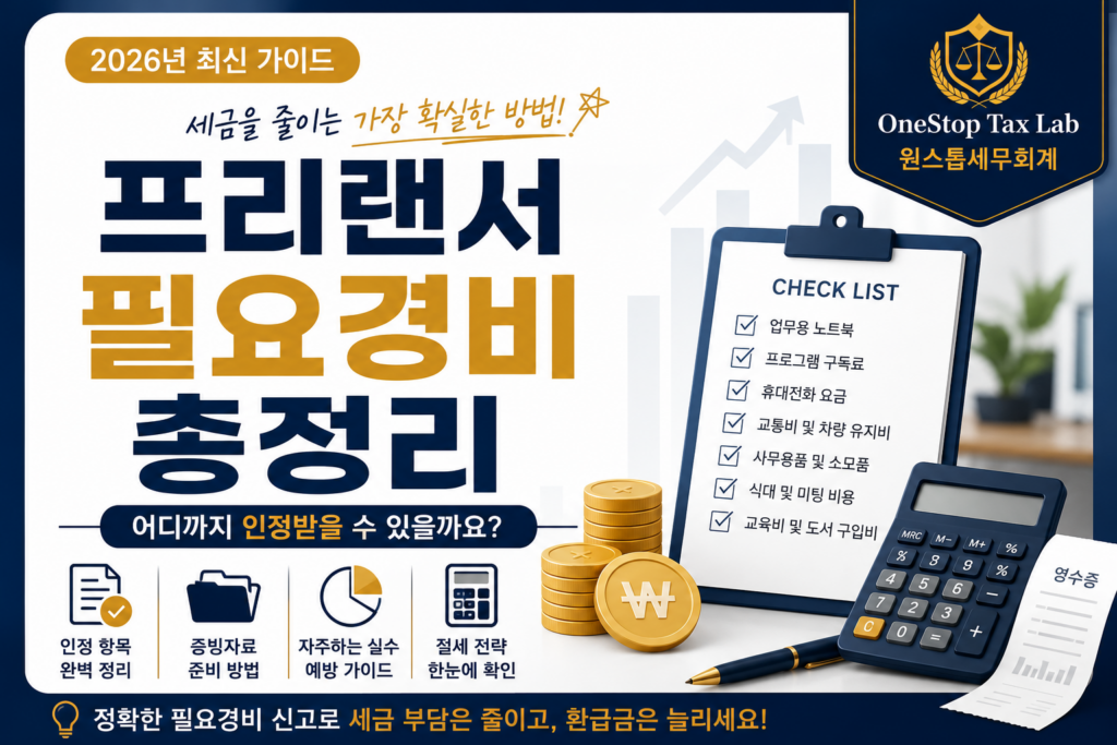 프리랜서 필요경비 총정리